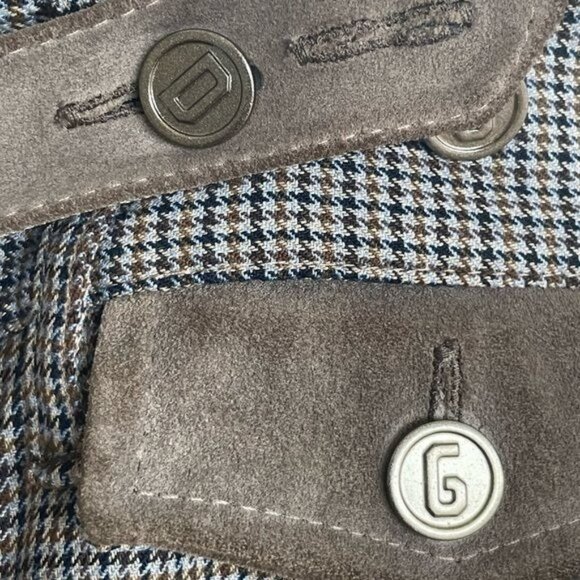 Dolce & Gabbana Women Capri Pants in Houndstooth W Calfskin Details Sz 42 US 10 - Picture 15 of 16